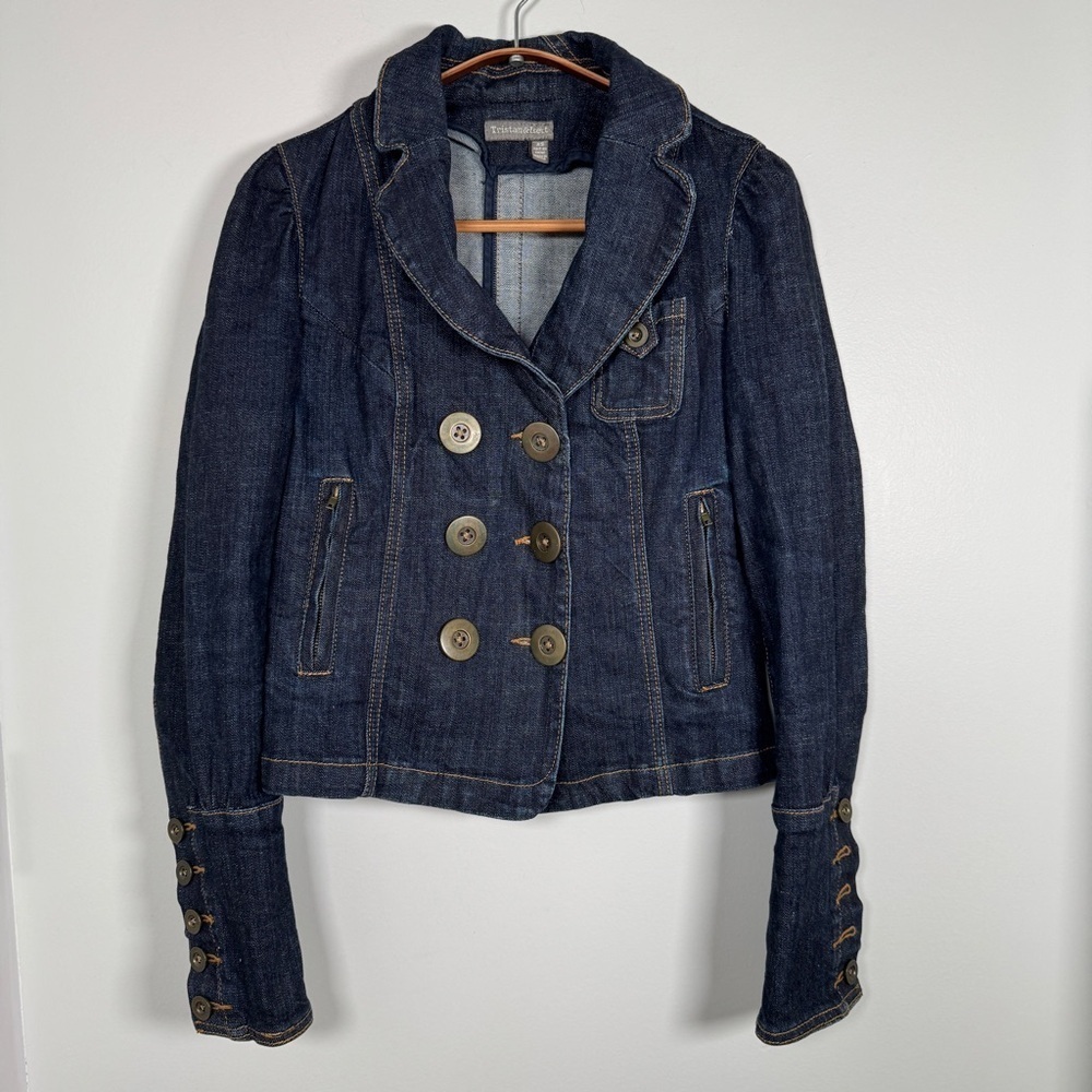 Vintage Y2K tristan & iseut denim fitted jacket